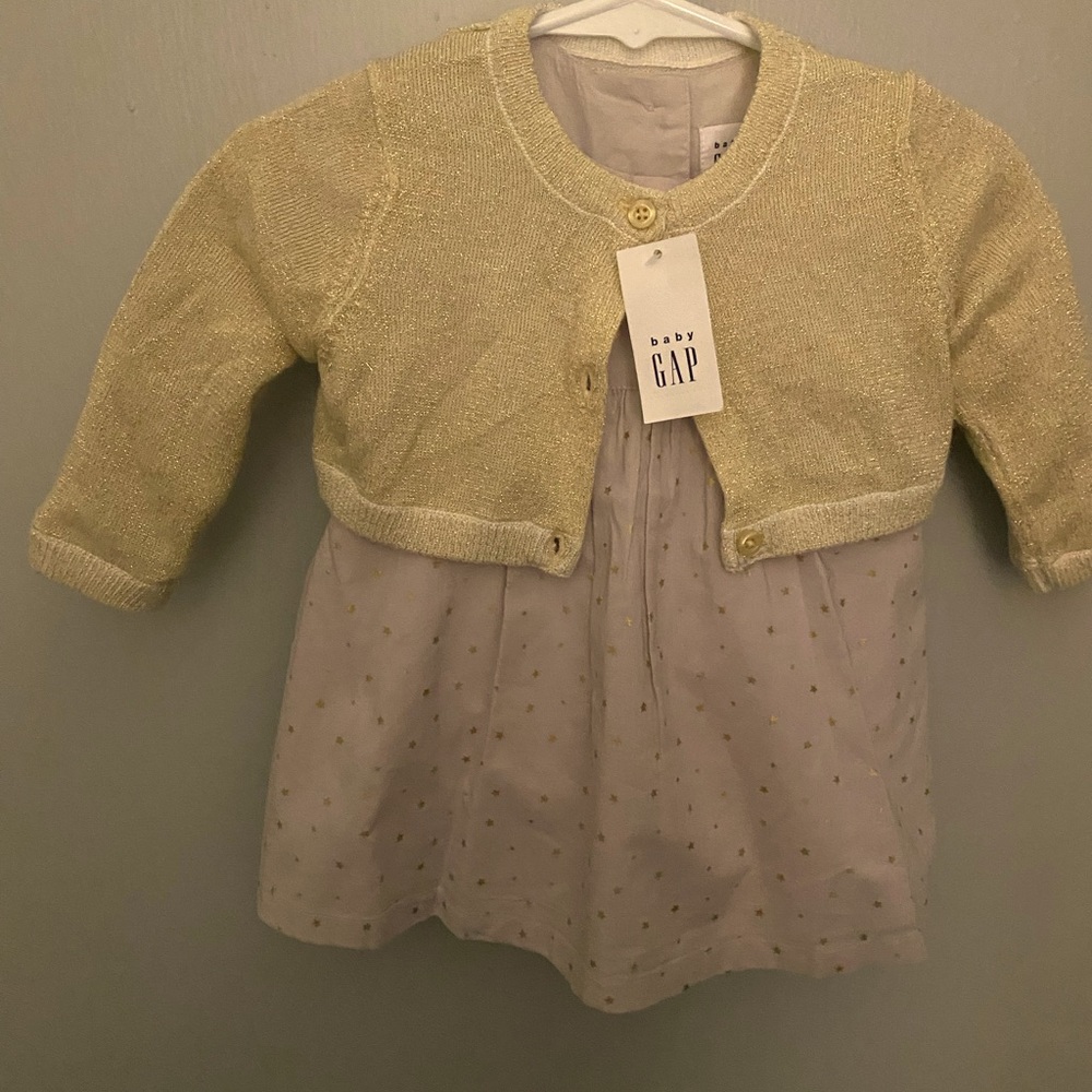 Gap Girls Long Sleeve Dress, sweater, and bloomer pants.